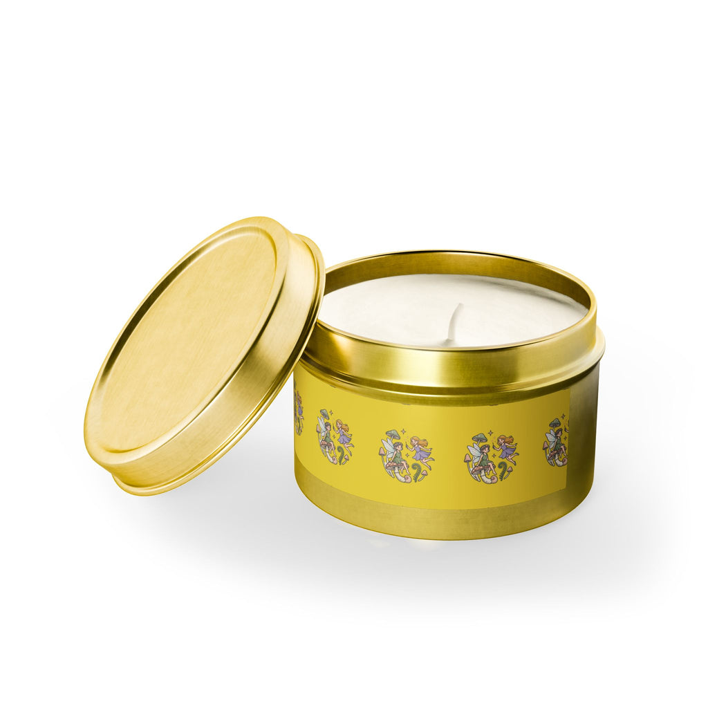 Tin Candle — Bright Floral Herb Garden Scented Travel Tin