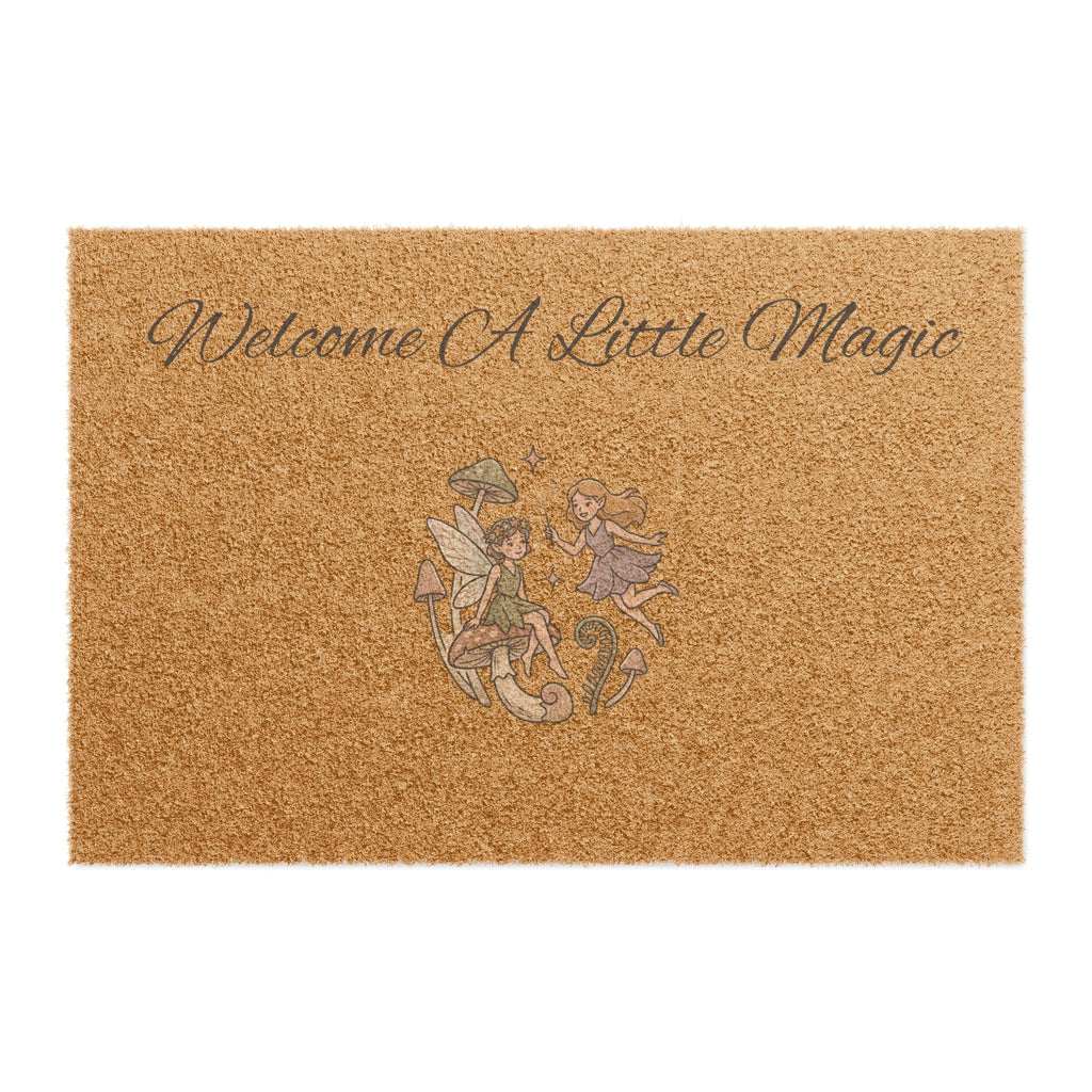 Doormat — "Welcome A Little Magic" Fairy Coir Welcome Mat