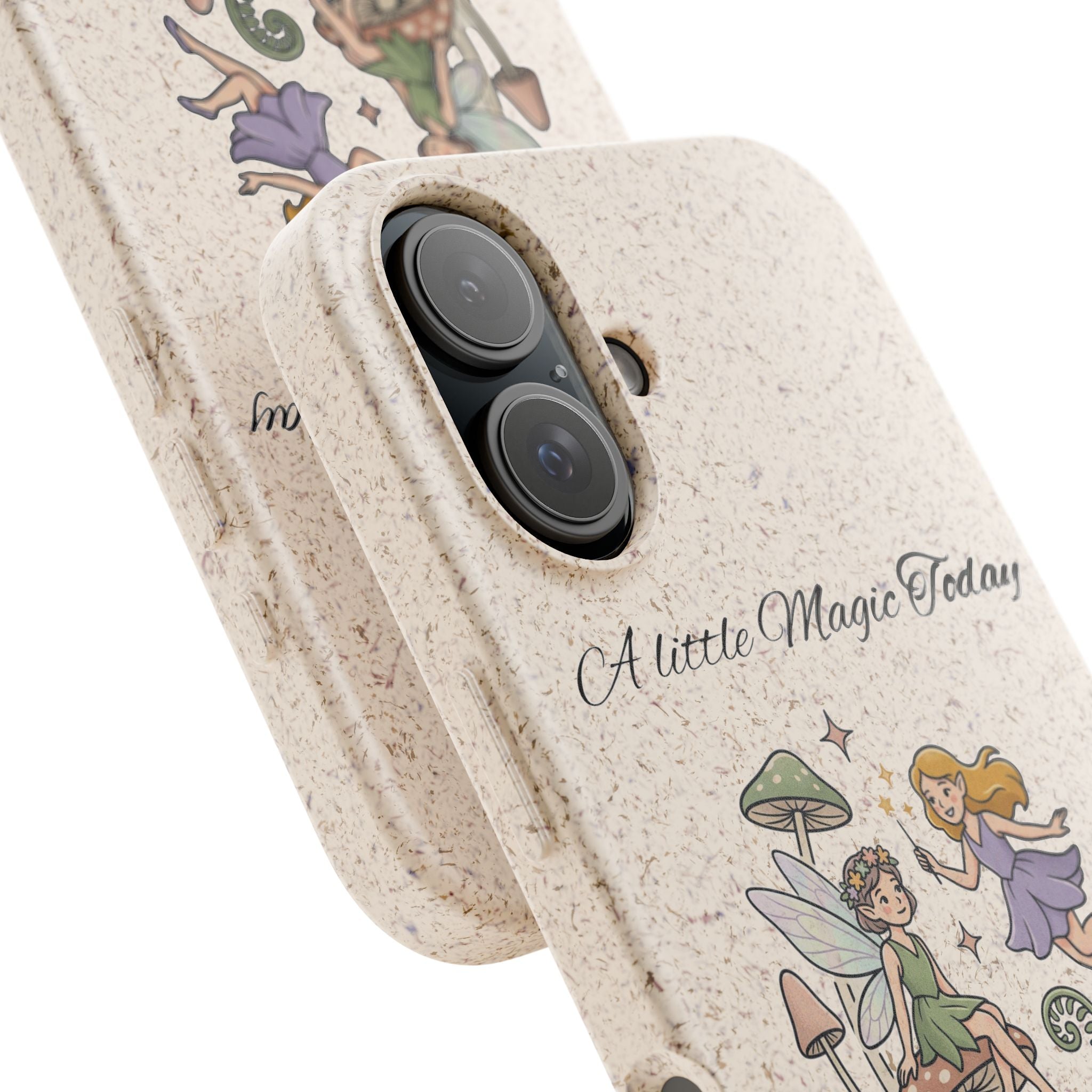 Biodegradable Phone Case — "A Little Magic Today" Fairy Mushroom Design