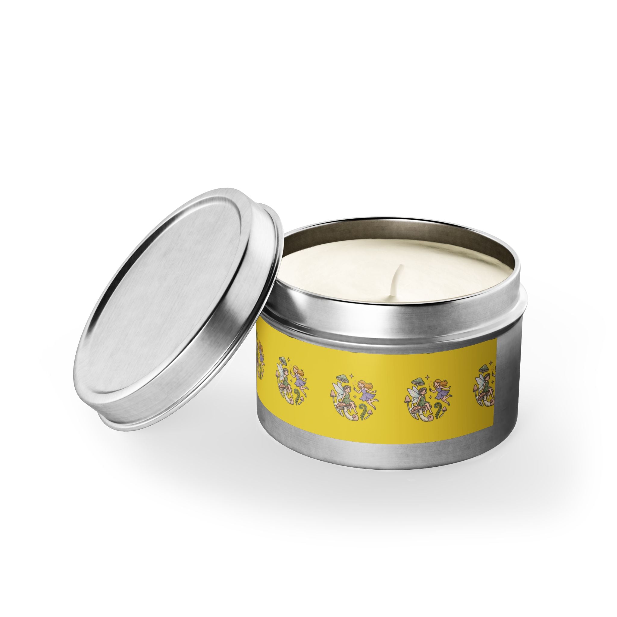 Tin Candle — Bright Floral Herb Garden Scented Travel Tin