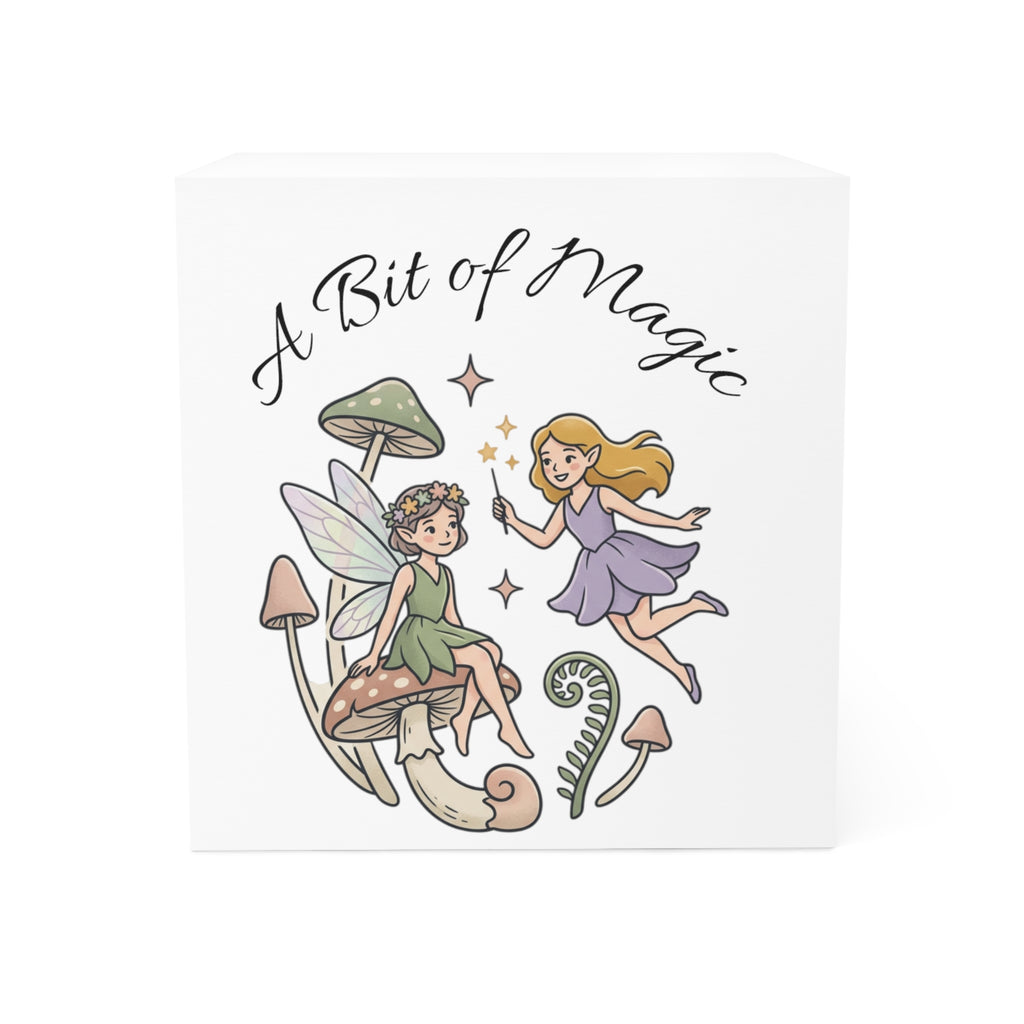 A Bit of Magic Note Cube — Fairy Mushroom Sticky Memo Cube