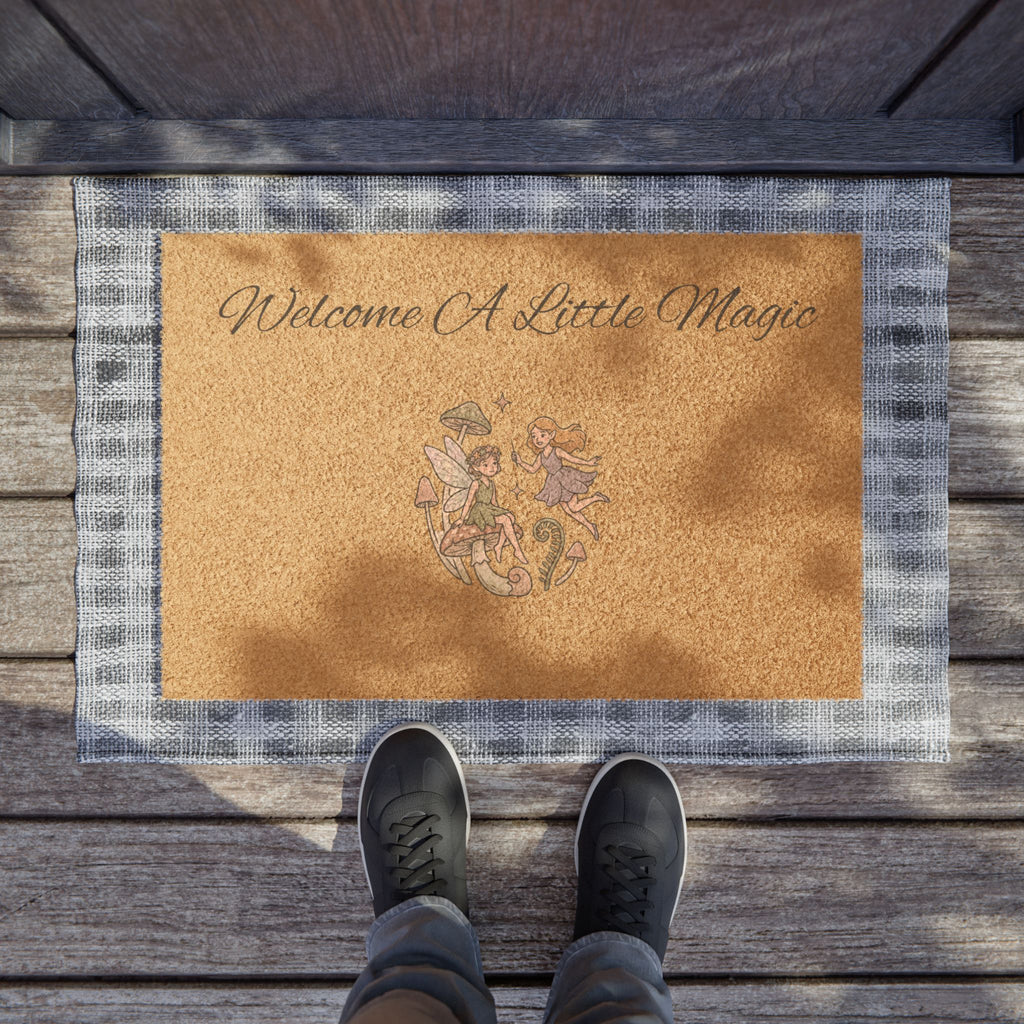 Doormat — "Welcome A Little Magic" Fairy Coir Welcome Mat