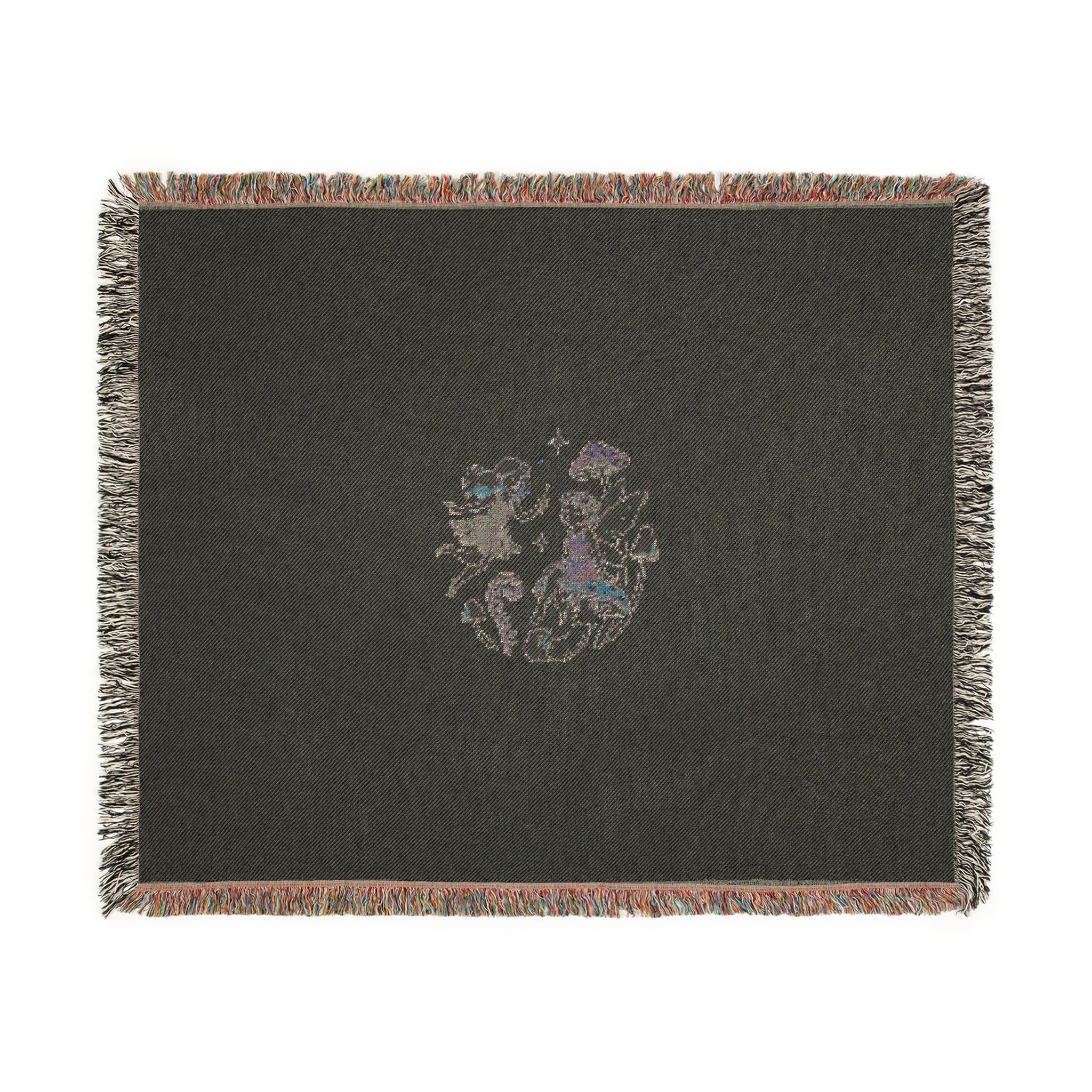 Woven Blanket — Whimsical Floral Medallion Throw