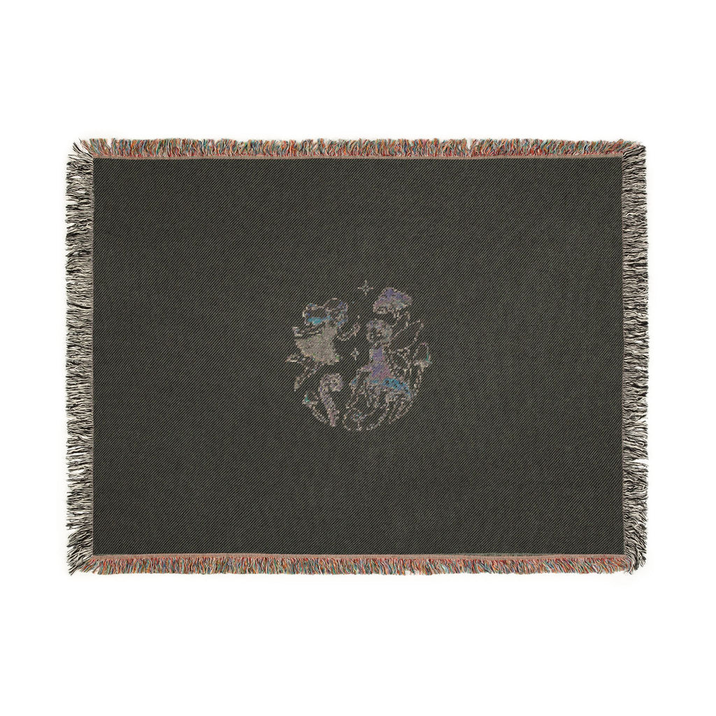 Woven Blanket — Whimsical Floral Medallion Throw