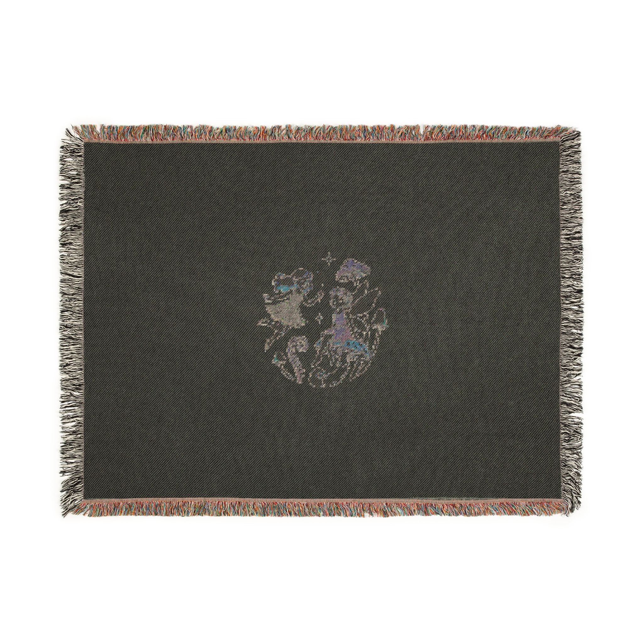 Woven Blanket — Whimsical Floral Medallion Throw