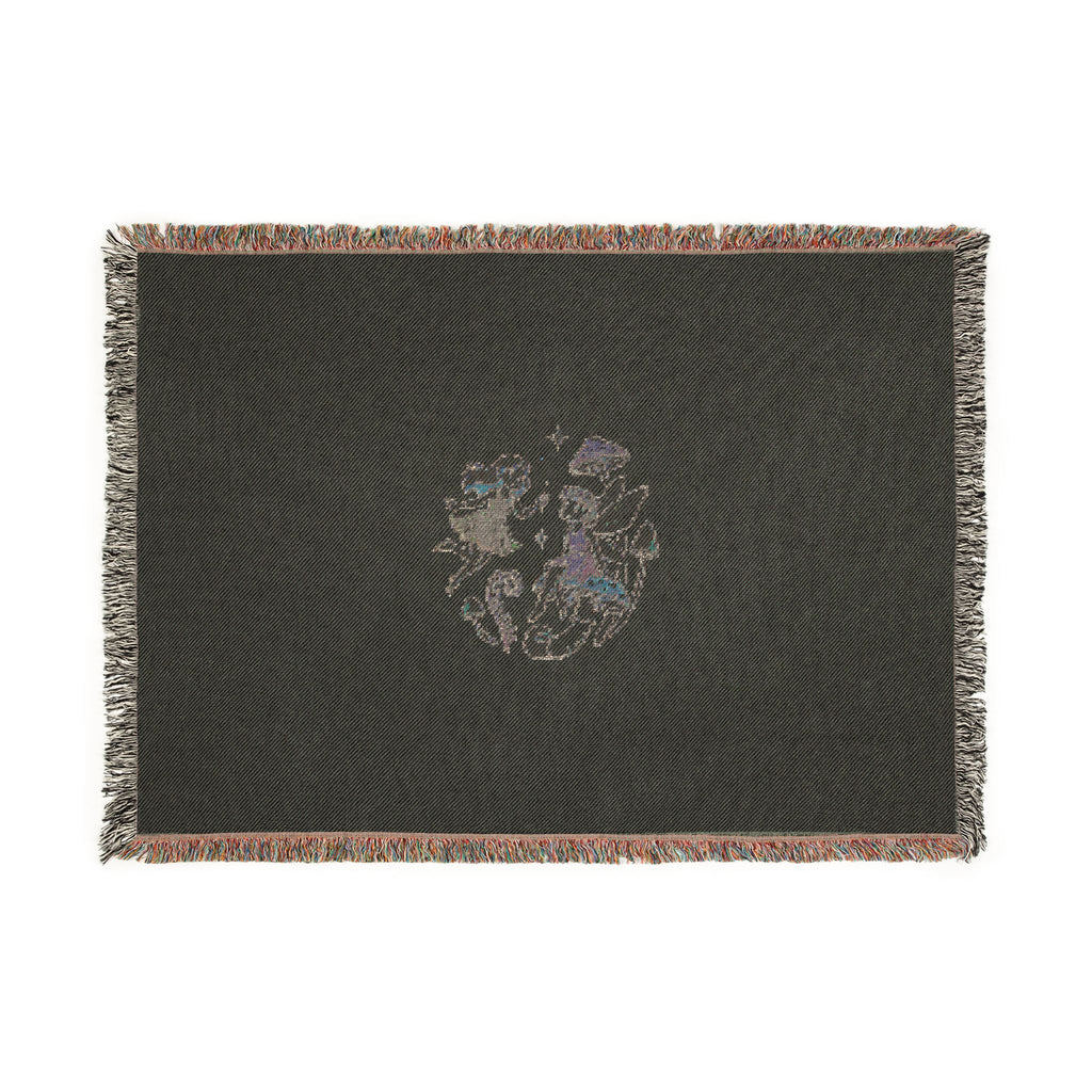 Woven Blanket — Whimsical Floral Medallion Throw