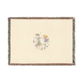 Woven Blanket — Whimsical Floral Medallion Throw